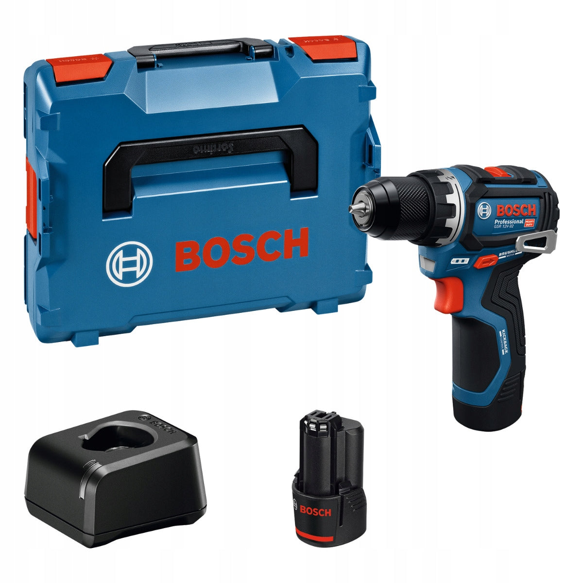 Bosch GSR 12V-32 wiertarko wkrętarka akumulatorowa 12V L-Boxx do montażu