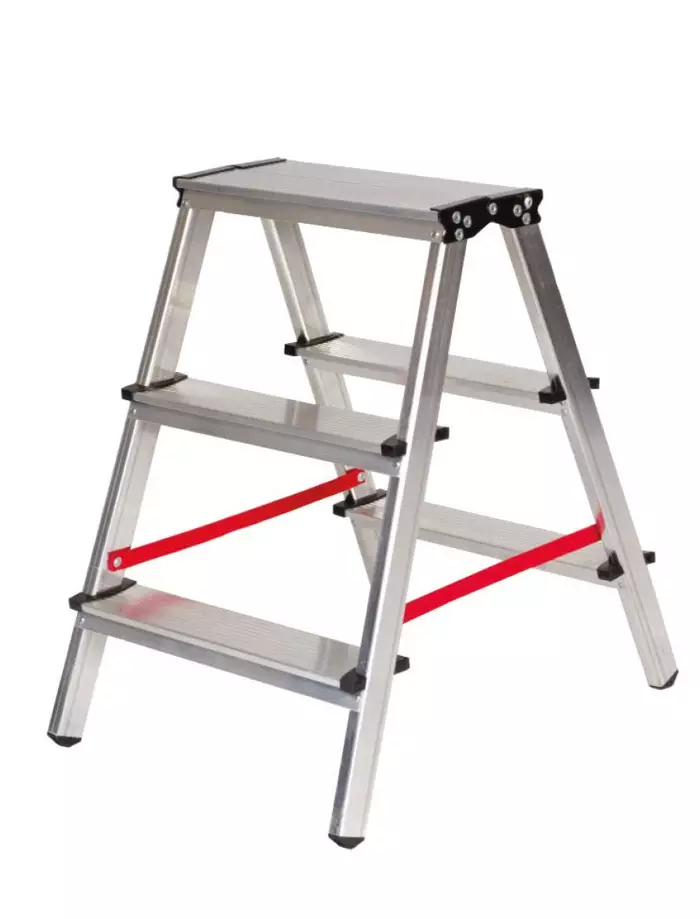 Drabina aluminiowa dwustronna DOMO 2×3 (125 kg)