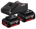 Zestaw Bosch Professional 18V GAL 18-40 + 2x GBA 4Ah do narzędzi 18V