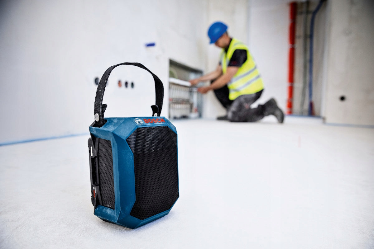 Bosch GPB 18V-1 C głośnik akumulatorowy 18V Bluetooth ładowarka USB-C warsztat