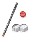 Wiertło udarowe SDS+ 12 mm 450 mm do muru i betonu Hammer Plus Drill