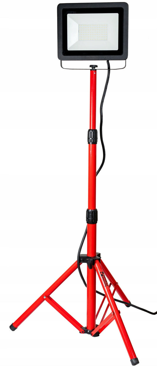 Naświetlacz budowlany LED 50W statyw IP65 4000lm warsztat PRO