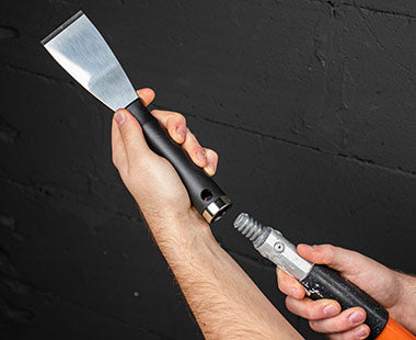 Szpachelka skrobak long z gwintem 75mm MOTIVE